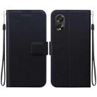 For OPPO A38 / A18 Ultra-thin Voltage Magnetic Buckle Leather Phone Case(Black) - 1