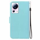 For Xiaomi 13 Lite / Xiaomi Civi 2 Ultra-thin Voltage Magnetic Buckle Leather Phone Case(Green) - 3