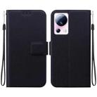 For Xiaomi 13 Lite / Xiaomi Civi 2 Ultra-thin Voltage Magnetic Buckle Leather Phone Case(Black) - 1