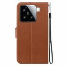 For Xiaomi 15 Ultra-thin Voltage Magnetic Buckle Leather Phone Case(Brown) - 3