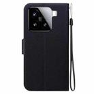 For Xiaomi 15 Ultra-thin Voltage Magnetic Buckle Leather Phone Case(Black) - 3