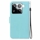 For Xiaomi 15 Pro Ultra-thin Voltage Magnetic Buckle Leather Phone Case(Green) - 3