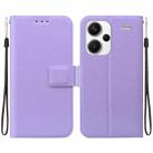 For Redmi Note 13 Pro+ Ultra-thin Voltage Magnetic Buckle Leather Phone Case(Purple) - 1