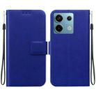 For Redmi Note 13 Pro 5G / Poco X6 Global Ultra-thin Voltage Magnetic Buckle Leather Phone Case(Blue) - 1