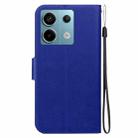 For Redmi Note 13 Pro 5G / Poco X6 Global Ultra-thin Voltage Magnetic Buckle Leather Phone Case(Blue) - 3