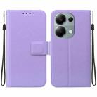 For Redmi Note 13 Pro 4G / Poco M6 Pro 4G Ultra-thin Voltage Magnetic Buckle Leather Phone Case(Purple) - 1