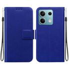 For Redmi Note 13 5G Ultra-thin Voltage Magnetic Buckle Leather Phone Case(Blue) - 1