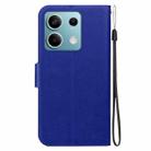 For Redmi Note 13 5G Ultra-thin Voltage Magnetic Buckle Leather Phone Case(Blue) - 3