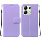 For Redmi Note 13 4G Global Ultra-thin Voltage Magnetic Buckle Leather Phone Case(Purple) - 1