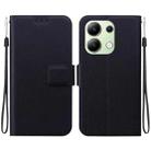For Redmi Note 13 4G Global Ultra-thin Voltage Magnetic Buckle Leather Phone Case(Black) - 1