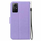 For Redmi Note 12S Ultra-thin Voltage Magnetic Buckle Leather Phone Case(Purple) - 3