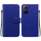 For Redmi Note 12S Ultra-thin Voltage Magnetic Buckle Leather Phone Case(Blue) - 1