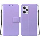 For Redmi Note 12 Pro 5G Global Ultra-thin Voltage Magnetic Buckle Leather Phone Case(Purple) - 1