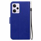 For Redmi Note 12 Pro 5G Global Ultra-thin Voltage Magnetic Buckle Leather Phone Case(Blue) - 3