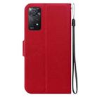 For Redmi Note 12 Pro 4G / Note 11 Pro 4G Ultra-thin Voltage Magnetic Buckle Leather Phone Case(Red) - 3