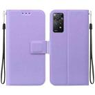 For Redmi Note 12 Pro 4G / Note 11 Pro 4G Ultra-thin Voltage Magnetic Buckle Leather Phone Case(Purple) - 1