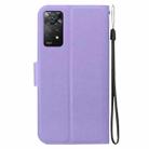 For Redmi Note 12 Pro 4G / Note 11 Pro 4G Ultra-thin Voltage Magnetic Buckle Leather Phone Case(Purple) - 3