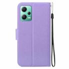 For Redmi Note 12 5G Global / Poco X5 Ultra-thin Voltage Magnetic Buckle Leather Phone Case(Purple) - 3