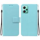 For Redmi Note 12 5G Global / Poco X5 Ultra-thin Voltage Magnetic Buckle Leather Phone Case(Green) - 1