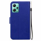 For Redmi Note 12 5G Global / Poco X5 Ultra-thin Voltage Magnetic Buckle Leather Phone Case(Blue) - 3