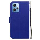 For Redmi Note 12 4G Global Ultra-thin Voltage Magnetic Buckle Leather Phone Case(Blue) - 3