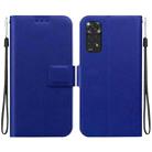 For Redmi Note 11 4G / Note 11S Ultra-thin Voltage Magnetic Buckle Leather Phone Case(Blue) - 1