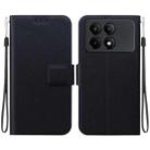 For Redmi K70E / Poco X6 Pro Ultra-thin Voltage Magnetic Buckle Leather Phone Case(Black) - 1