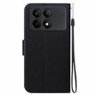 For Redmi K70E / Poco X6 Pro Ultra-thin Voltage Magnetic Buckle Leather Phone Case(Black) - 3