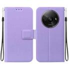 For Redmi A3 Ultra-thin Voltage Magnetic Buckle Leather Phone Case(Purple) - 1