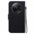 For Redmi A3 Ultra-thin Voltage Magnetic Buckle Leather Phone Case(Black) - 3