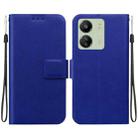 For Redmi 13C 4G / 5G / Redmi 13R Ultra-thin Voltage Magnetic Buckle Leather Phone Case(Blue) - 1