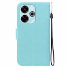 For Redmi 13 4G / Poco M6 4G Ultra-thin Voltage Magnetic Buckle Leather Phone Case(Green) - 3