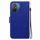 For Redmi 12C / Redmi 11A Ultra-thin Voltage Magnetic Buckle Leather Phone Case(Blue) - 3