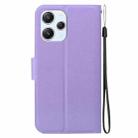 For Redmi 12 4G / 5G / Redmi Note 12R Ultra-thin Voltage Magnetic Buckle Leather Phone Case(Purple) - 3