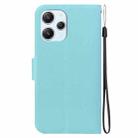 For Redmi 12 4G / 5G / Redmi Note 12R Ultra-thin Voltage Magnetic Buckle Leather Phone Case(Green) - 3