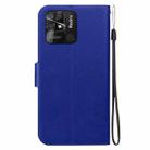 For Redmi 10 / 10 Power India / Redmi 10C Ultra-thin Voltage Magnetic Buckle Leather Phone Case(Blue) - 3