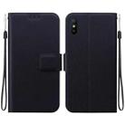 For Redmi 9A Sport / Redmi 9i Sport Ultra-thin Voltage Magnetic Buckle Leather Phone Case(Black) - 1