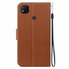 For Redmi 9 Activ / Xiaomi Poco C31 Ultra-thin Voltage Magnetic Buckle Leather Phone Case(Brown) - 3