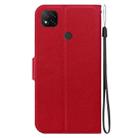 For Redmi 9 Activ / Xiaomi Poco C31 Ultra-thin Voltage Magnetic Buckle Leather Phone Case(Red) - 3