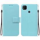 For Redmi 9 Activ / Xiaomi Poco C31 Ultra-thin Voltage Magnetic Buckle Leather Phone Case(Green) - 1