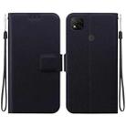 For Redmi 9 Activ / Xiaomi Poco C31 Ultra-thin Voltage Magnetic Buckle Leather Phone Case(Black) - 1