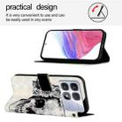 For Redmi K70 Ultra 5G Global 3D Painting Horizontal Flip Leather Phone Case(Skull) - 3