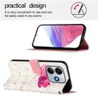 For Redmi Note 14 5G 3D Painting Horizontal Flip Leather Phone Case(Flower) - 3