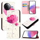 For Redmi K80 / K80 Pro 3D Painting Horizontal Flip Leather Phone Case(Flower) - 1