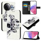 For Redmi K80 / K80 Pro 3D Painting Horizontal Flip Leather Phone Case(Skull) - 1