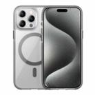 For iPhone 15 Pro Max Ice Skin MagSafe PC Hybrid TPU Phone Case(Grey) - 1