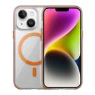 For iPhone 14 Plus Ice Skin MagSafe PC Hybrid TPU Phone Case(Orange) - 1