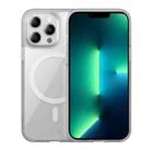 For iPhone 13 Pro Max Ice Skin MagSafe PC Hybrid TPU Phone Case(White) - 1