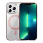 For iPhone 13 Pro Max Ice Skin MagSafe PC Hybrid TPU Phone Case(Pink) - 1