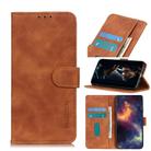 For Samsung Galaxy S20 FE 5G / S20 Fan Edition / S20 Lite KHAZNEH Retro Texture PU + TPU Horizontal Flip Leather Case with Holder & Card Slots & Wallet(Brown) - 1